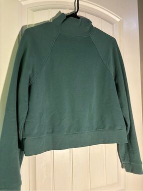 a new day Teal Ribbed Mock Neck Sweatshirt